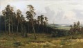 Bosque de abetos en el río Kama 1877 paisaje clásico Ivan Ivanovich árboles